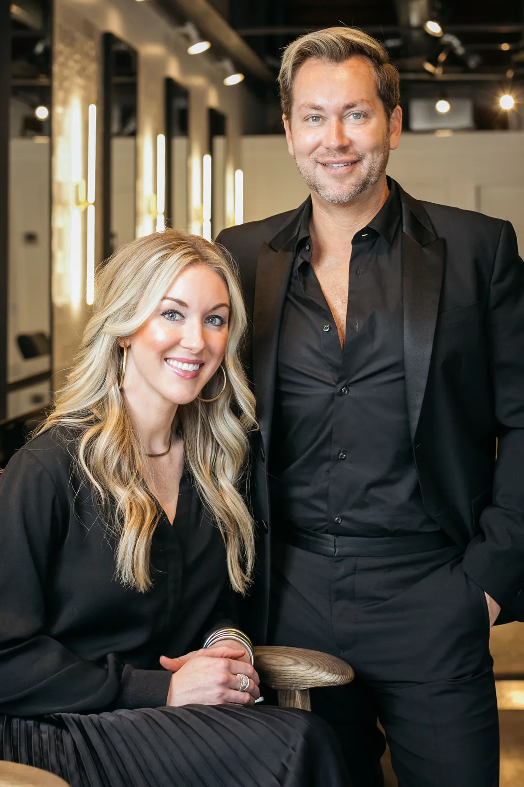 Studio B-3 co-owners Andrew Burns and Olivia Robinson in their Chattanooga studio